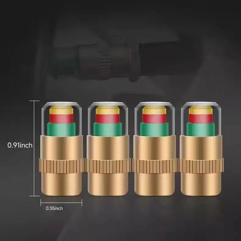 Tapones de válvula indicadores de presión, 4 u 8 piezas