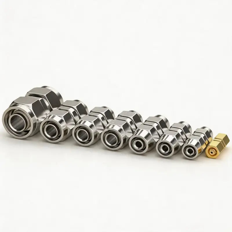 Radiant Straight Air Line Fittings for Trucks, Heavy Duty Push-In Pneumatic Quick Connect Joints, 4-16mm High Temperature Tubing Pipes, Industrial Pipe Fittings & Accessories with Quick & Easy Installation, Tubing Pipes, Pipe Fittings & Accessories