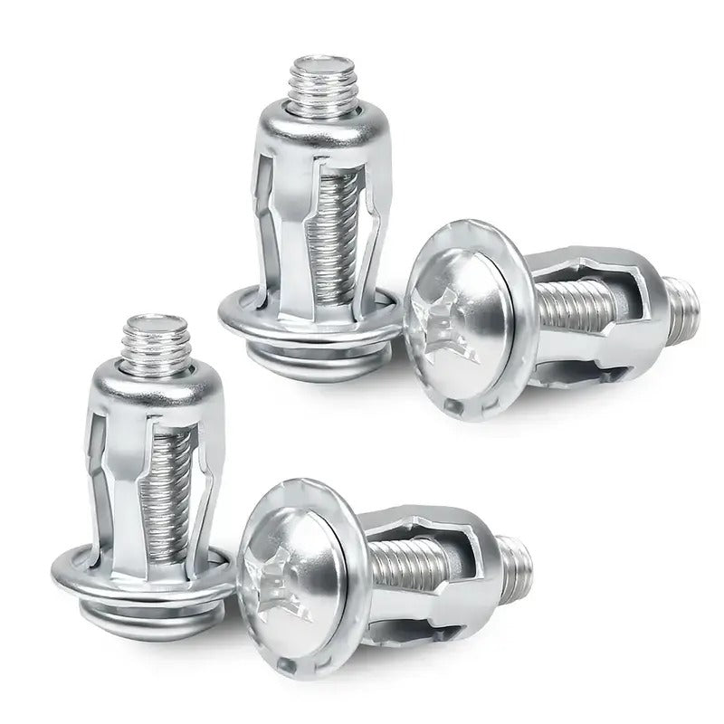 30Pcs/90Pcs Heavy-Duty Carbon Steel Button Rivet Locking Nuts Set - Durable, Rustproof, Bolt-Compatible Industrial & Furniture Hardware for Panel Fixing, Sheet Metal Repair (M4, M5, M6 Sizes)