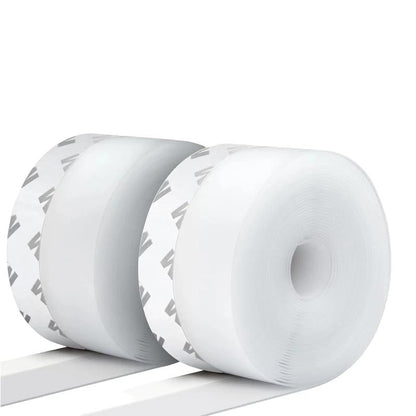 Adhesive Weather Stripping, 16.4Ft x 1.38in Draught Excluder Insulation Tape for Doors, Windows, Shower Sealing