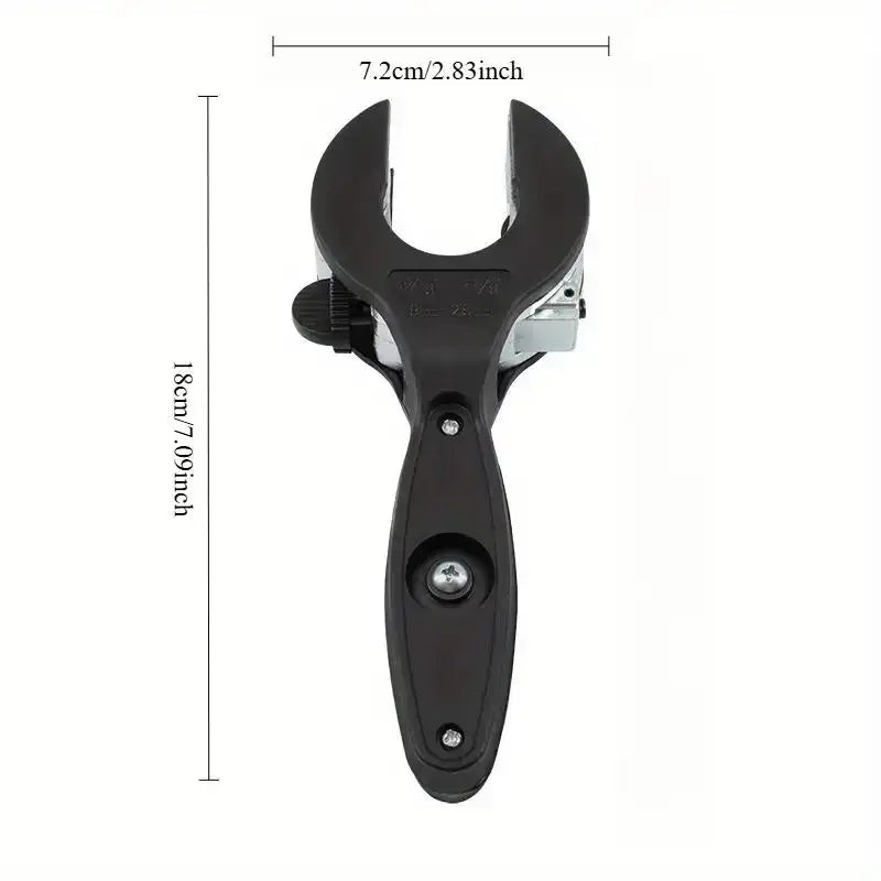 Single-Hand Ratchet Pipe Cutter Tool, Quick Cut for 5/16"-1 1/8" (8-29mm) Stainless Steel, Copper & Alu Cuts, Plastic Pipes, Convenient Tight Space Use, Easy Access Plumbing Home Improvement Hand Tool