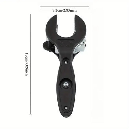 Single-Hand Ratchet Pipe Cutter Tool, Quick Cut for 5/16"-1 1/8" (8-29mm) Stainless Steel, Copper & Alu Cuts, Plastic Pipes, Convenient Tight Space Use, Easy Access Plumbing Home Improvement Hand Tool