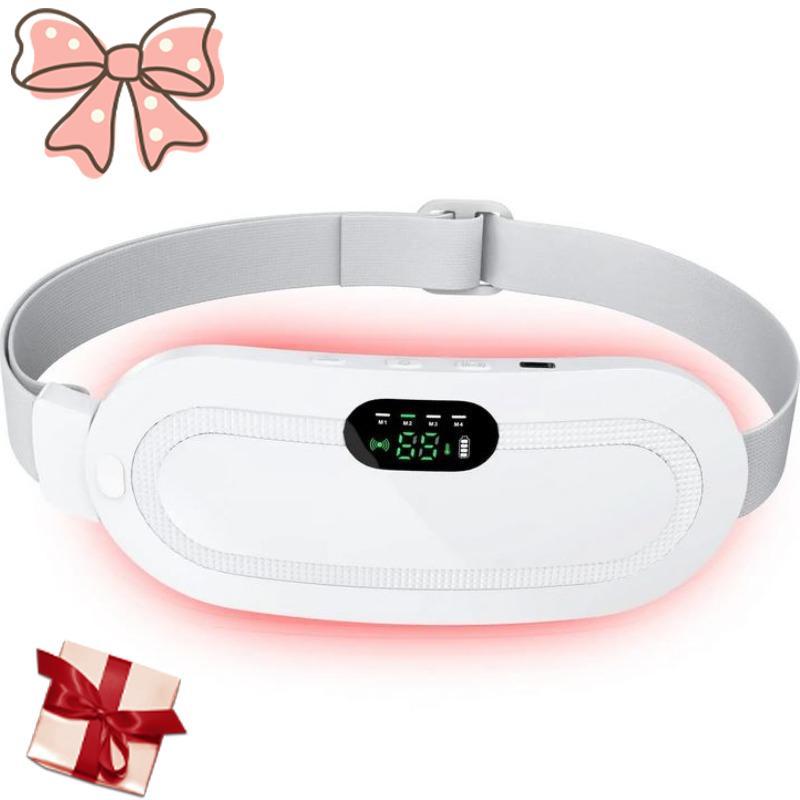 Menstrual Heating Pad Belt, Period Heating Pad, Cordless Electric Waist Belt, Warming Abdominal Massager with Vibration