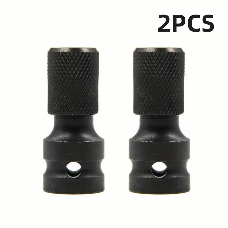 1/2 inch Square Drive to 1/4 inch Hex Female Socket Adapter Converter Chuck Adapter for Impact Air and Electric Wrench