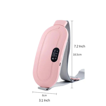 Menstrual Heating Pad Belt, Period Heating Pad, Cordless Electric Waist Belt, Warming Abdominal Massager with Vibration