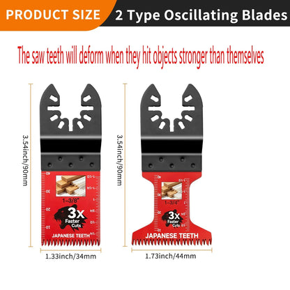 10/20/30/50 Pcs Multitool Professional Japanese Teeth Fast Cutting Oscillating Blade, Compatible with Major Tools, Durable Design, Heavy Duty