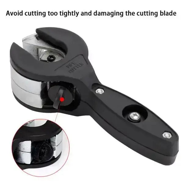 Single-Hand Ratchet Pipe Cutter Tool, Quick Cut for 5/16"-1 1/8" (8-29mm) Stainless Steel, Copper & Alu Cuts, Plastic Pipes, Convenient Tight Space Use, Easy Access Plumbing Home Improvement Hand Tool