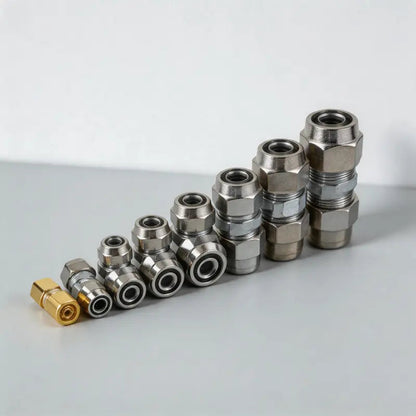 Radiant Straight Air Line Fittings for Trucks, Heavy Duty Push-In Pneumatic Quick Connect Joints, 4-16mm High Temperature Tubing Pipes, Industrial Pipe Fittings & Accessories with Quick & Easy Installation, Tubing Pipes, Pipe Fittings & Accessories