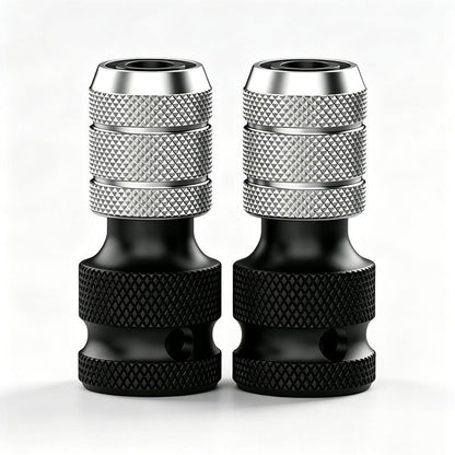 1/2 inch Square Drive to 1/4 inch Hex Female Socket Adapter Converter Chuck Adapter for Impact Air and Electric Wrench