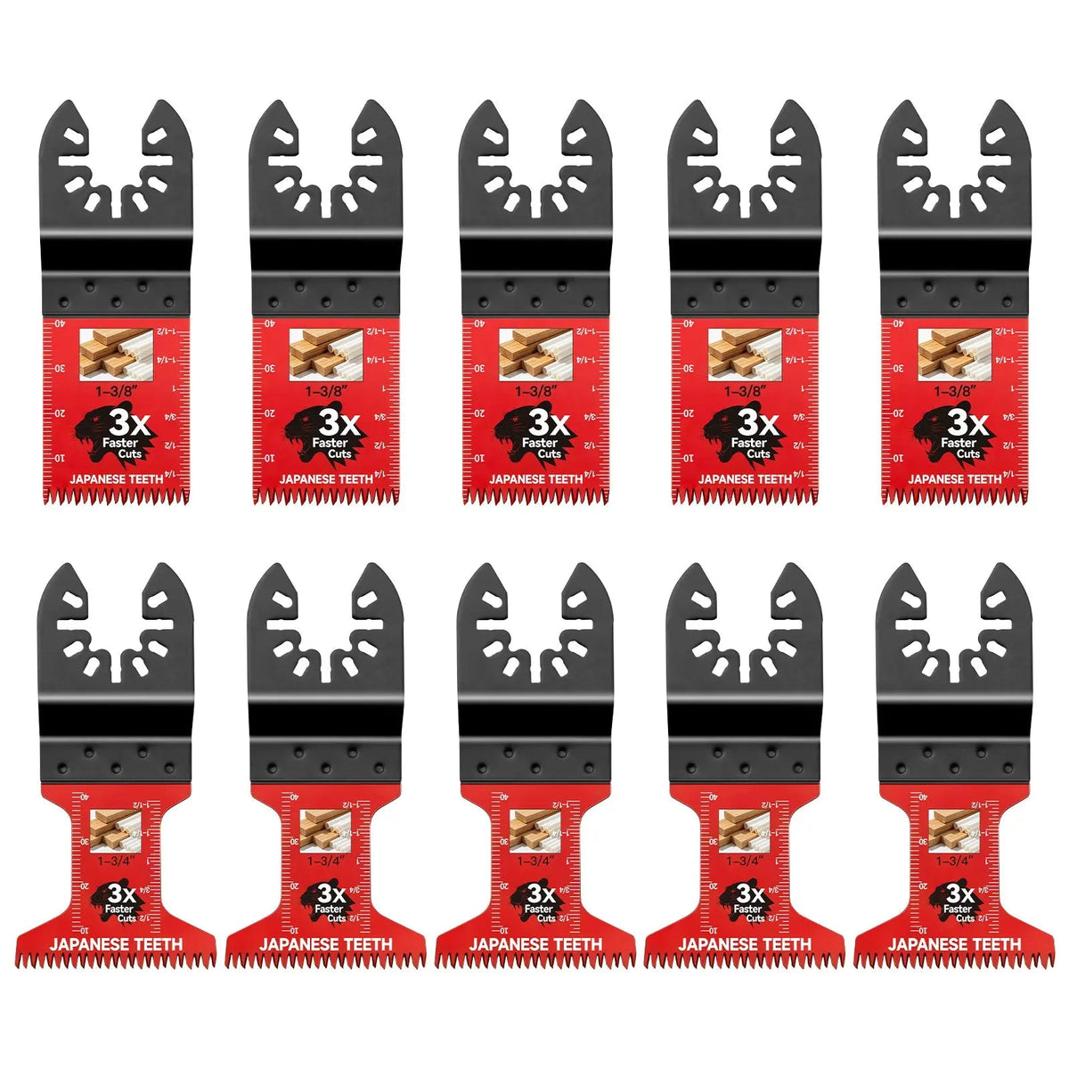 10/20/30/50 Pcs Multitool Professional Japanese Teeth Fast Cutting Oscillating Blade, Compatible with Major Tools, Durable Design, Heavy Duty