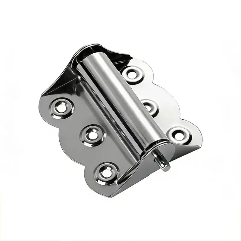 4 bisagras de resorte de acero inoxidable, cierre automático, para puertas mosquiteras, 2.4 x 3 pulgadas, para interiores, exteriores y uso comercial