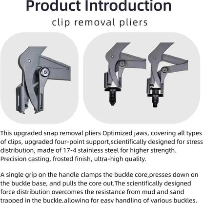 New Auto Fastener Clip Removal Pliers - Heavy-Duty Metal Quick-Release Hand Tools, Non-Destructive Plastic Clip Removal Pliers & Pincers, Automotive Disconnect Repair Hardware, Essential Tools and Gadgets for Outdoor Emergencies,toolupgrade