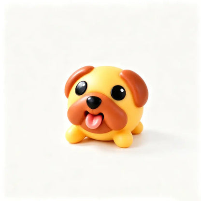 Funny Tongue Popping Pug Toy, Cute Squeeze Dog Fidget Toy, Soft Silicone Stress Relief Gadget, Novelty Desk Toy & Gift,Halloween Christmas Birthday Funny Gift