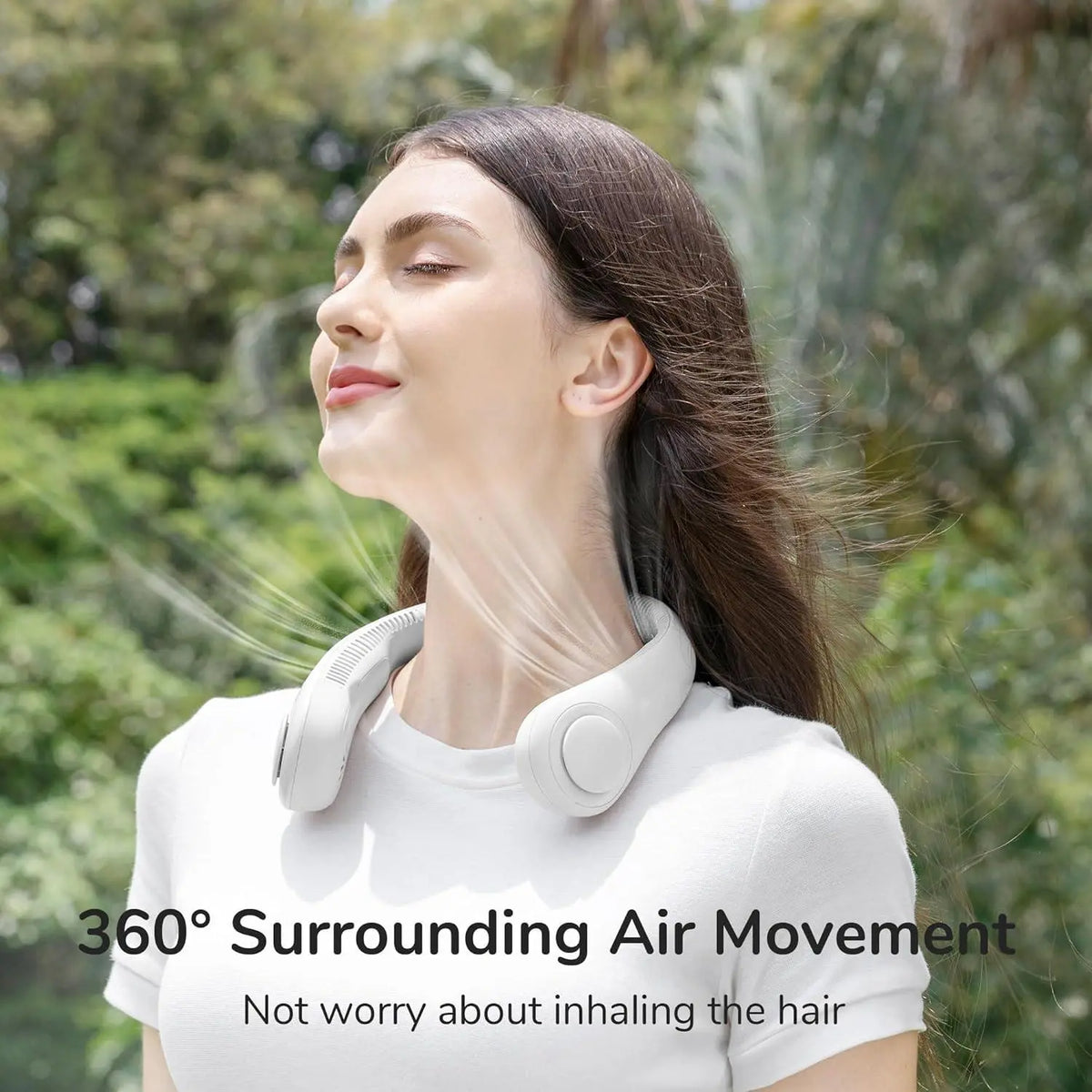 Portable Neck Fan, 3-speed Rechargeable Bladeless Neck Fan, Energy Saving Fan, Multifunctional Fan, Adjustable Neck Wearable Fan for Women & Men, Usb Portable Fan, Cooling Fan for Travel, Indoor, Outdoors & Sports, Wearable Cooling Fans, Usb Charging Fan