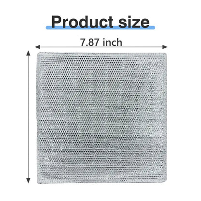 10 Counts Non Scratch Wire Dishcloth Multipurpose Wire Dishwashing Rag Metal Scrubbers for for Wet and Dry Cleaning, 2-Layer Kitchen Cleaning Cloth Cleaning Tool