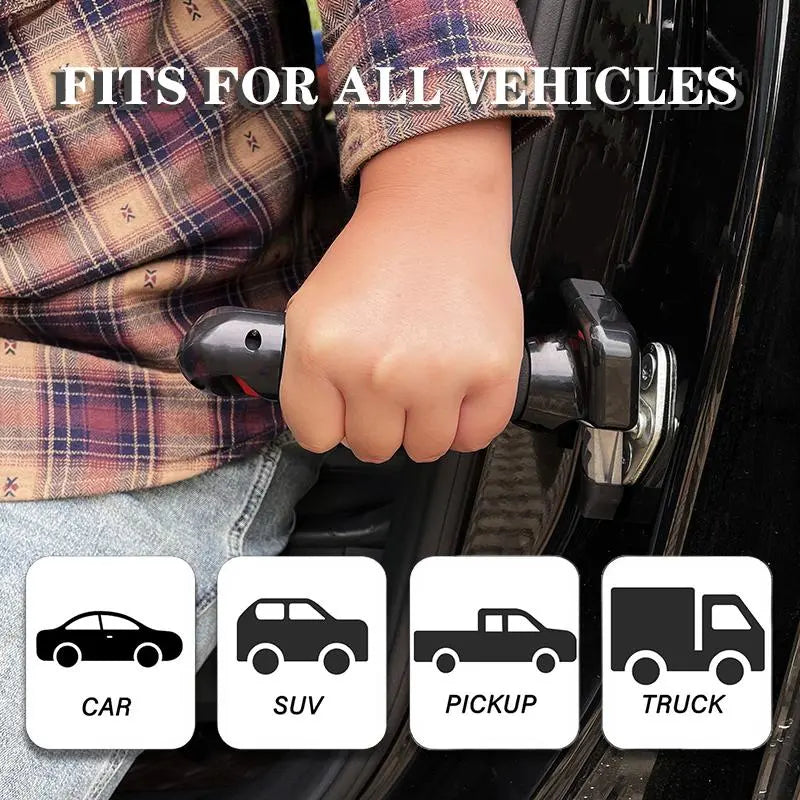【Thoughtful Gift】Car Door Handle for Elderly Senior Kit 3-in-1 Car Handle Assist Firm Grip to Multifunction Handle Car Door and Handicapped Help Sit in Back Seat
