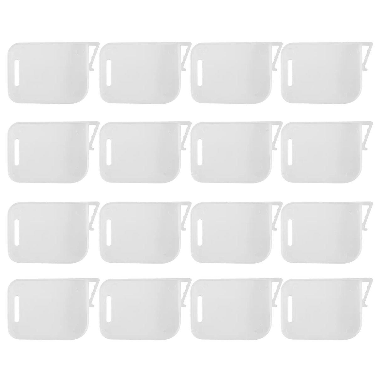 16-Count Durable Translucent Anti-Fall Adjustable Fridge Drawer Dividers, Clear Plastic Refrigerator Organizer Bins, Portable Storage Baskets for Bottles & Cans (16-Pcs Combination Set)