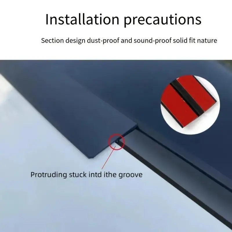 Car Windshield Rubber Seal, Car Windshield Seal Strip, Universal Car Window Seal, Car Exterior Accessories for Car Roof Windshield,Easy to Install,Water leakage prevention
