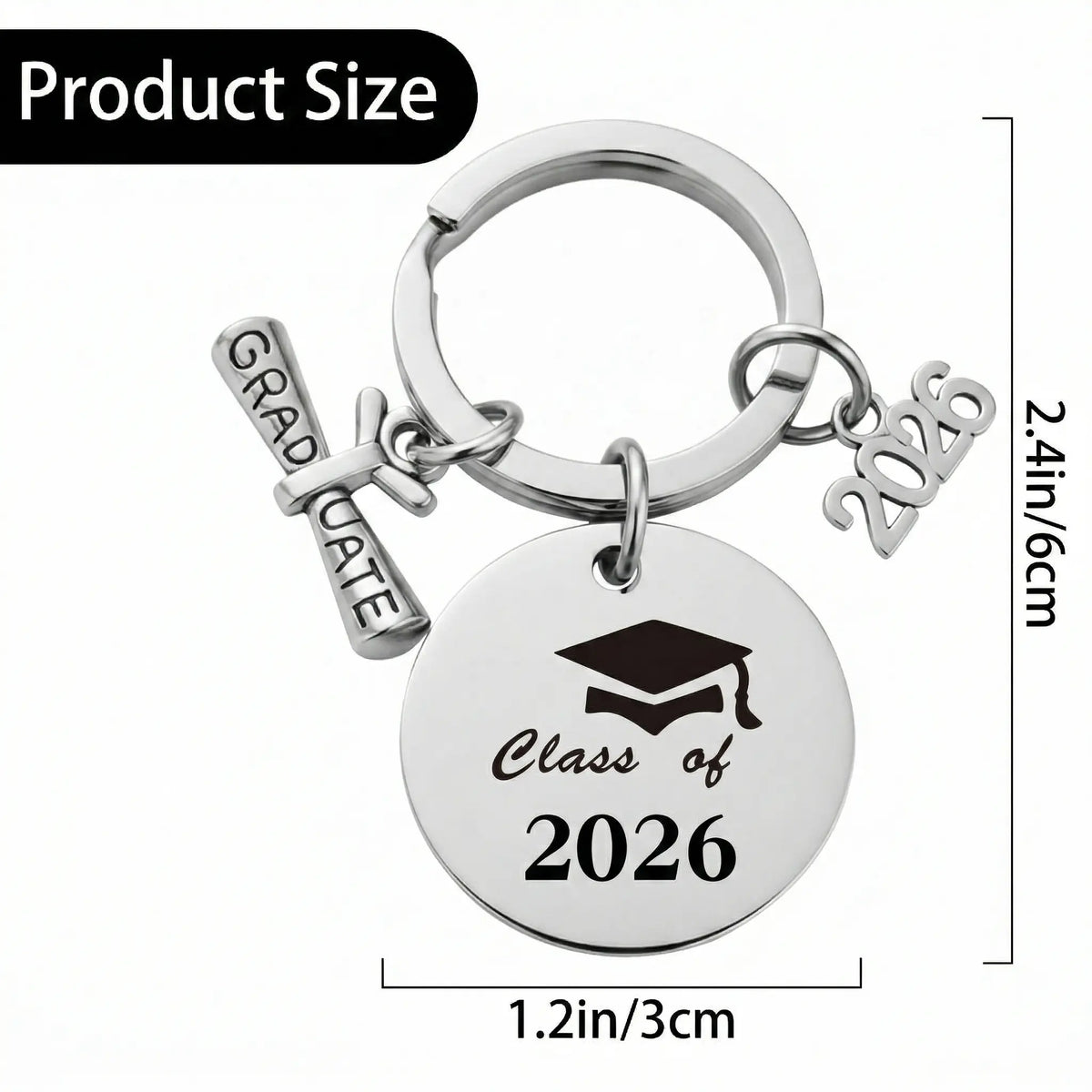Graduation Gifts for Him Her Class of 2026 Graduation Keychain Grad Gifts Women Men Daughter Son High School College