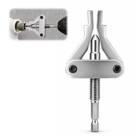 Extractor de roscas rotas de tuberías, removedor universal de niples de tubería de 1/2", 3/4" y 1", herramienta para quitar roscas rotas accionada por taladro para grifos oxidados y niples de tubería