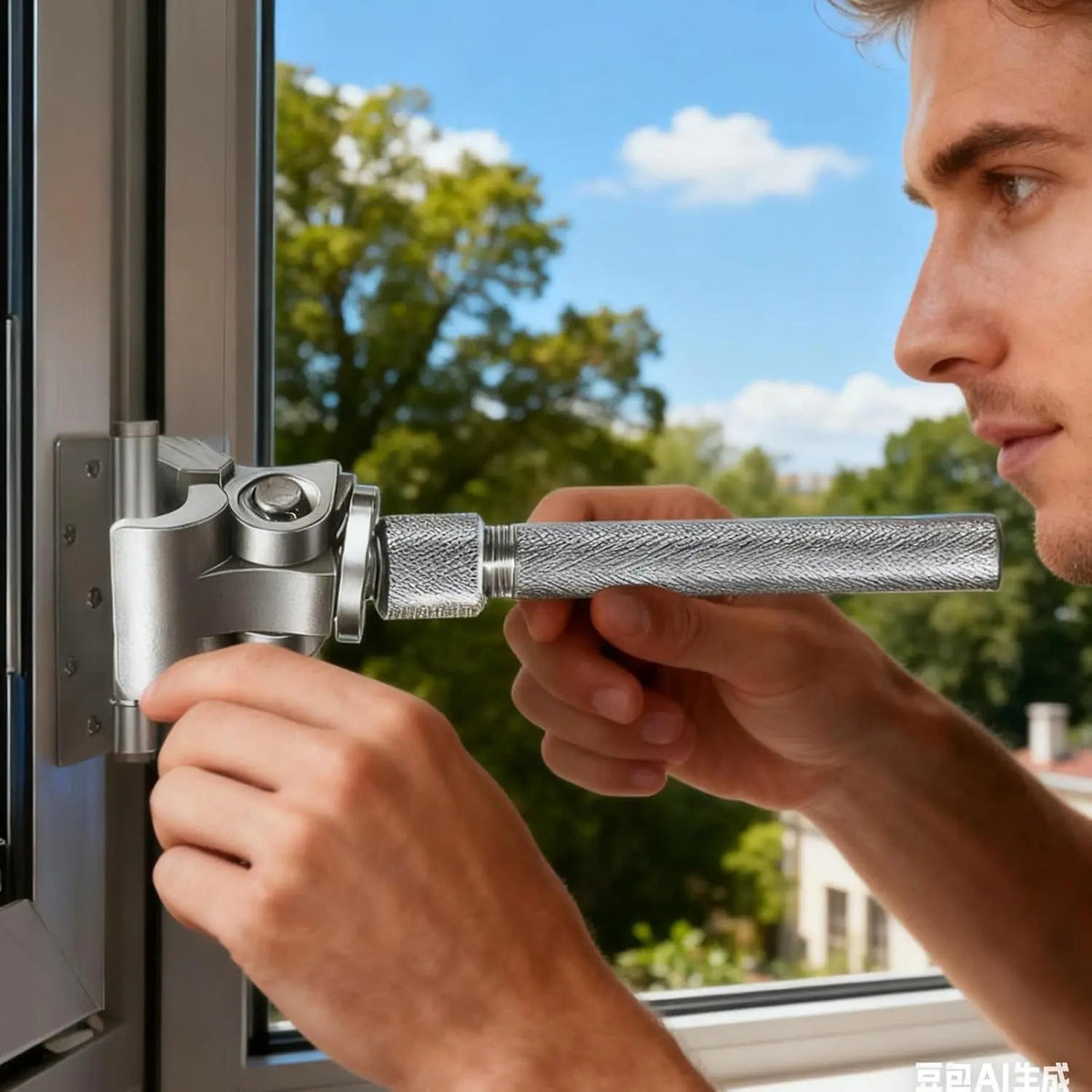 Llave para Bisagras, Herramienta de Alineación Ajustable, Material Acero, Ajustador de Bisagras de Puerta, Abrepuertas de Armarios y Alacenas, Función de Control de Precisión, Para Muebles del Hogar, RV, Lugar de Trabajo, Apartamento