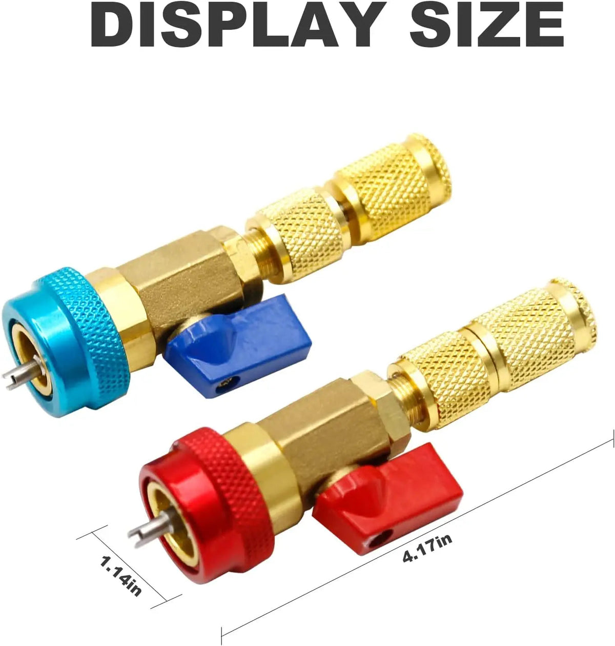 R134A Valve Core Remover Installer, High Low Pressure AC Valve Core Tool Kit for R134A Refrigerant System