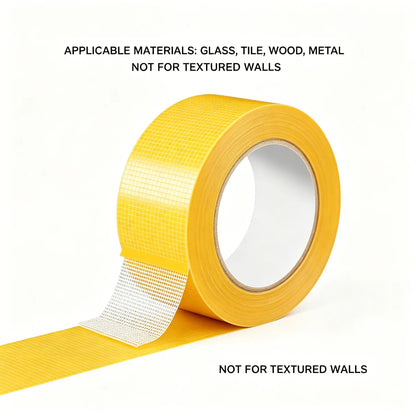 Cinta Adhesiva de Doble Cara de Alta Resistencia, Adhesivo Fuerte, Impermeable y Removible, Sin Residuos, Ideal para Alfombras, Papel Tapiz, Globos y Uso Doméstico
