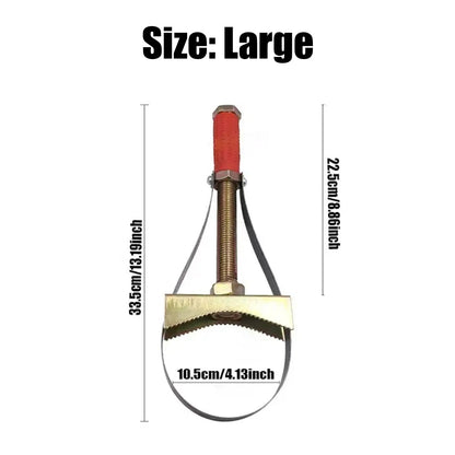 NUEVA herramienta de llave de correa ajustable para extracción de filtro de aceite de coche, llave para filtro de aceite de coche.