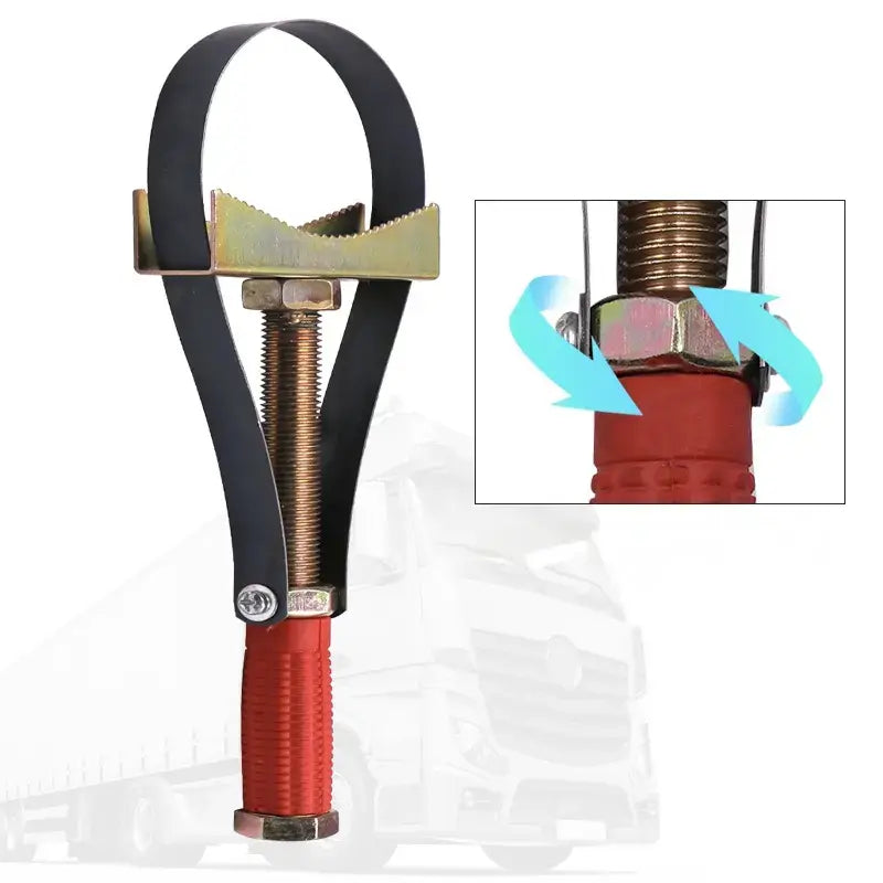 NUEVA herramienta de llave de correa ajustable para extracción de filtro de aceite de coche, llave para filtro de aceite de coche.