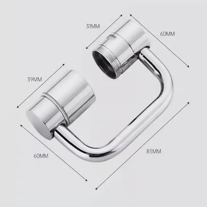 Extensión de aireador de grifo giratorio - para un control fácil y en todos los ángulos, extensor de aireador de grifo giratorio, accesorio rociador de grifos de fregadero de cocina y baño con 2 modos de salpicadura (1 unidad)