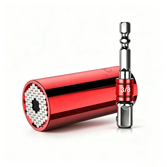 Herramienta de dado universal, regalos para hombres, rellenos de calcetín de Navidad, ideas de artículos geniales, gadgets, regalos de cumpleaños para él, papá, esposo, mujeres, juego de dados con adaptador para taladro (7-19 mm)