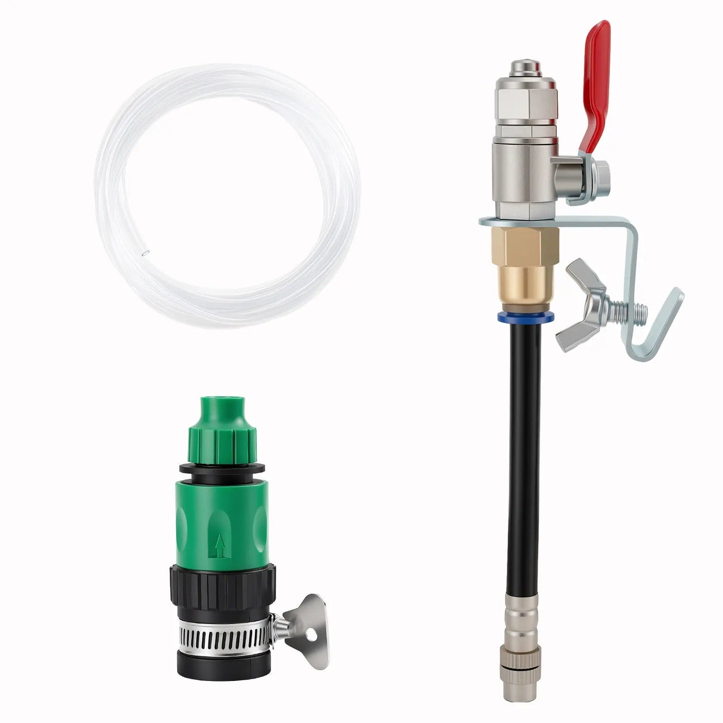 Pulverizador de Agua y Eliminador de Polvo para Amoladora Angular, Accesorio Rociador de Aluminio y Latón de 3,9" (10cm), Alimentación de Agua Ajustable de Modo Dual para Cortar Azulejos, Hormigón, Mármol y Piedra