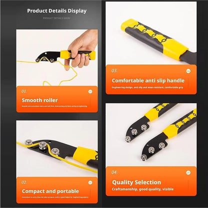Herramienta de enderezamiento de cable de acero inoxidable - Dispositivo manual profesional para desenroscar y doblar para proyectos de electricistas, HVAC y telecomunicaciones