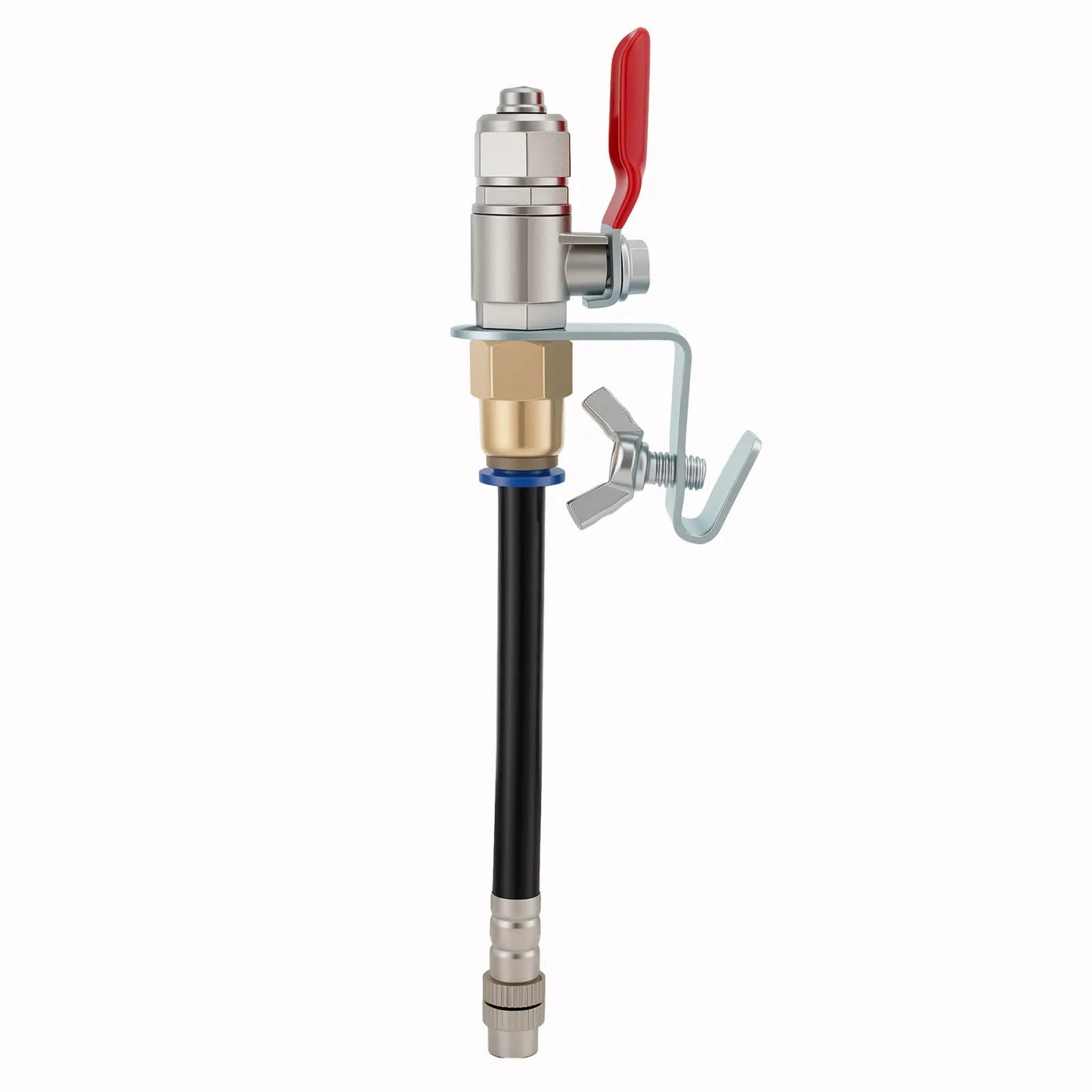 Pulverizador de Agua y Eliminador de Polvo para Amoladora Angular, Accesorio Rociador de Aluminio y Latón de 3,9" (10cm), Alimentación de Agua Ajustable de Modo Dual para Cortar Azulejos, Hormigón, Mármol y Piedra